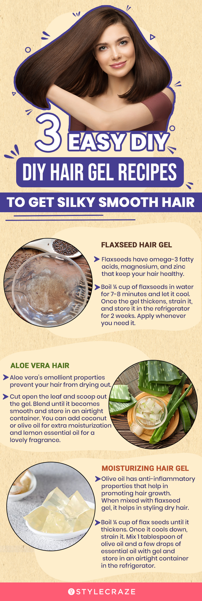 5 Natural And Effective DIY Hair Gel Recipes you Must Try