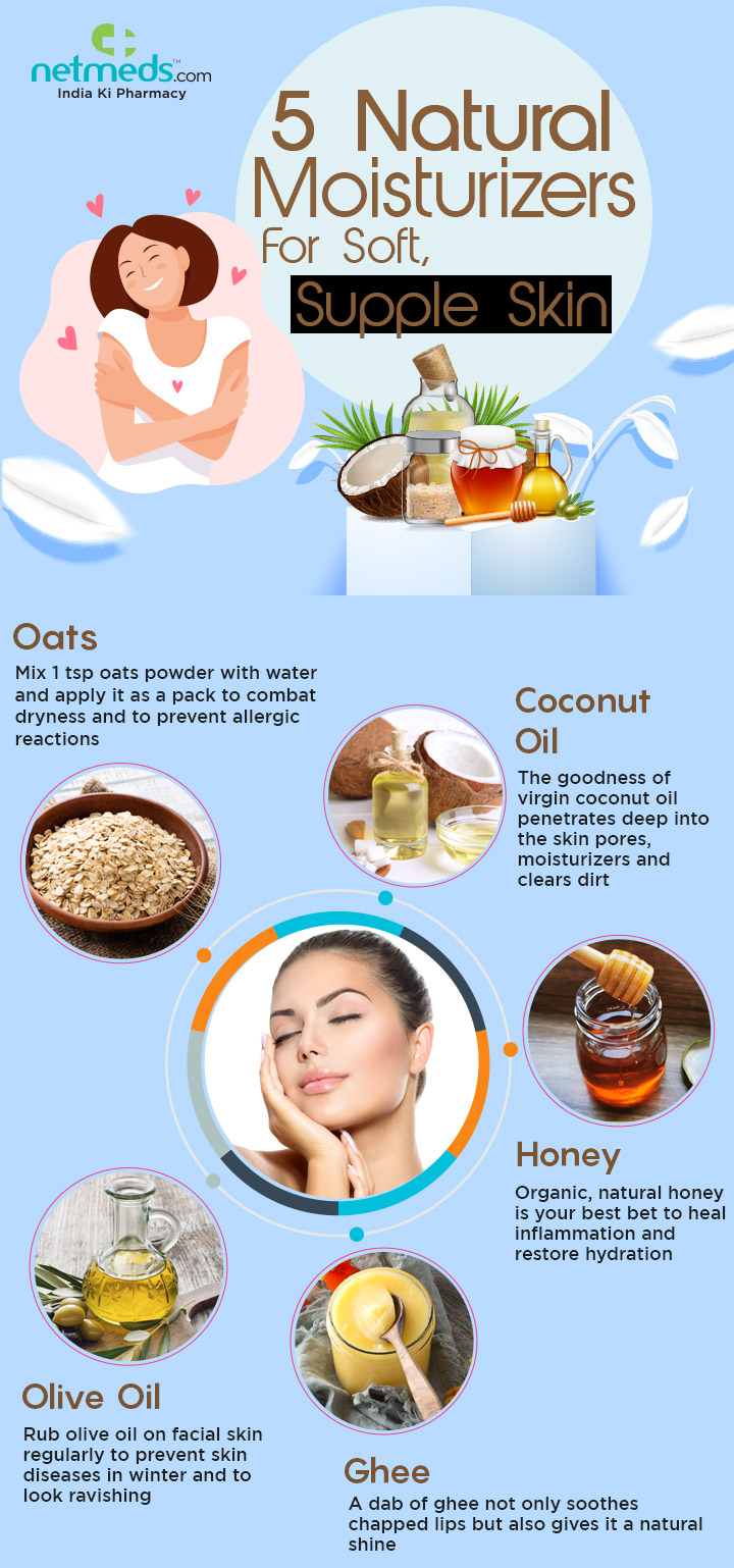 5 Amazing Natural Remedies To Combat Dry Skin - Infographic